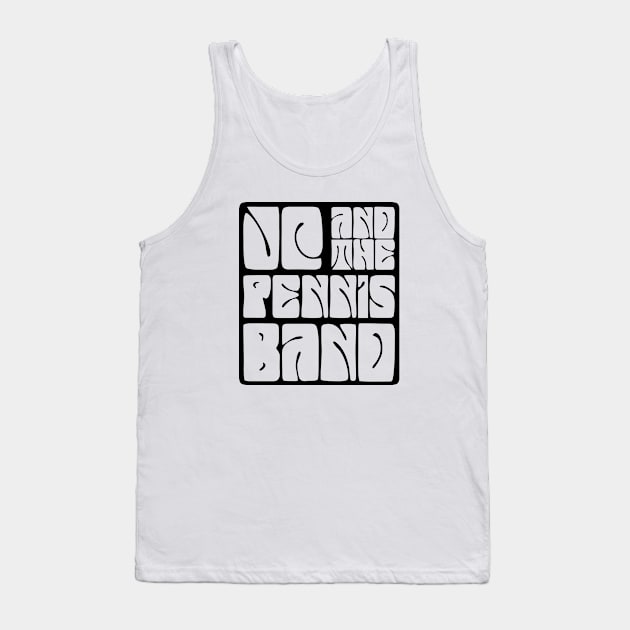JCP Block Outline - Black Tank Top by JC and the Pennis Band